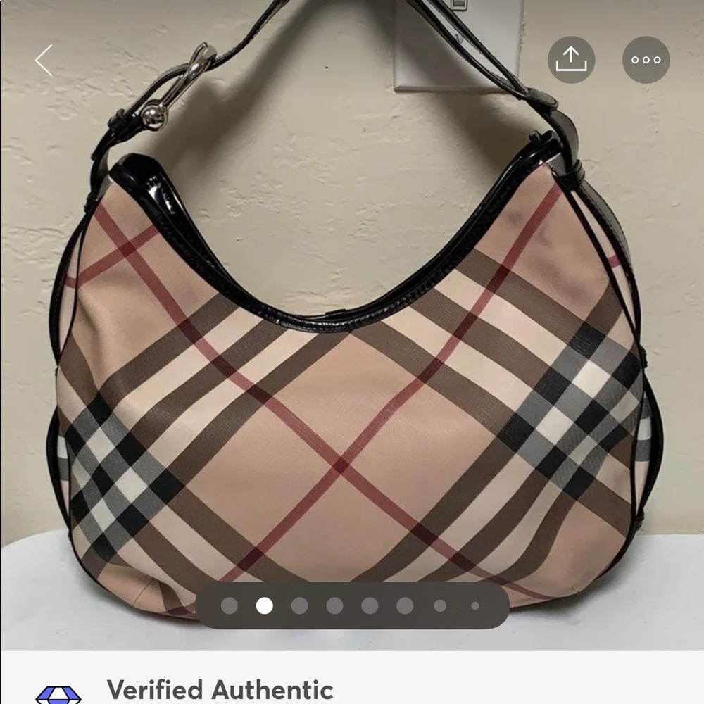 ***SOLD***Authentic Burberry Large Hobo Bag